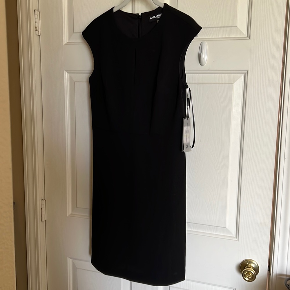 Karl Lagerfeld Sleeveless Dress Black Size 4